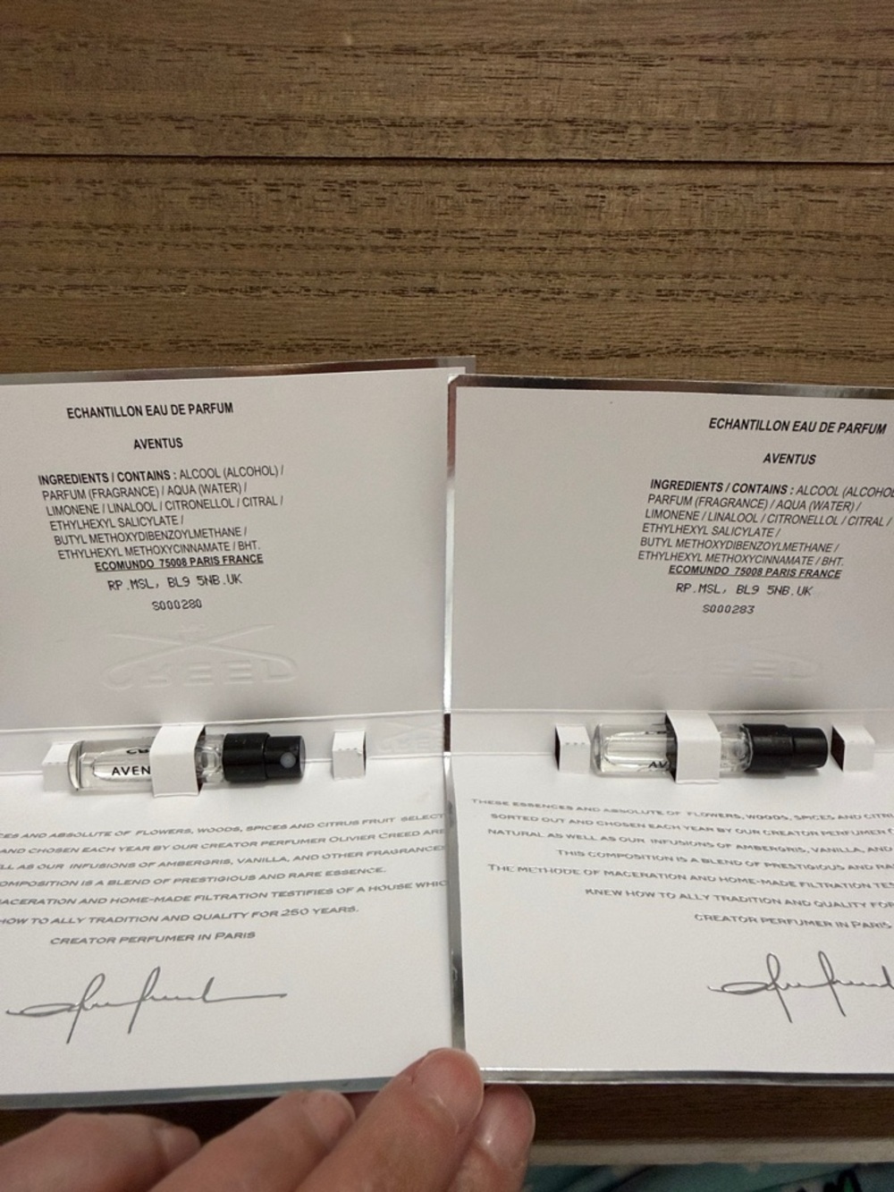 2 x 2 ml Sample Creed Aventus Perfume - Picture 2 of 6